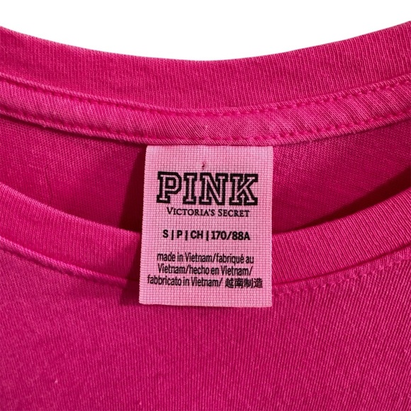 Victoria’s Secret PINK VS Y2K short sleeve Tee T-Shirt casual graphic Sz Small - Picture 4 of 4